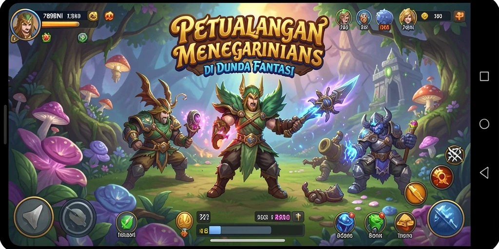 Screenshot menunjukkan aksi seru dalam game Adventure 789BNI.