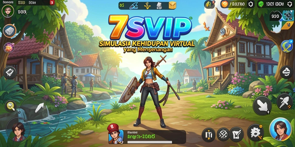 Tampilan gameplay simulasi 7SVIP yang menarik dan interaktif.