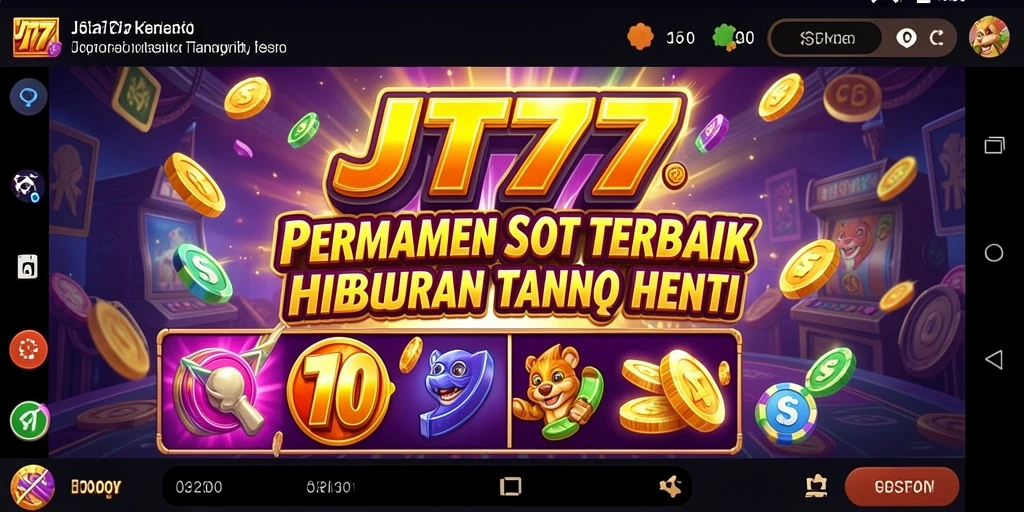 Screenshot gameplay JT777 menampilkan tema slot yang menarik dan grafik berkualitas tinggi.