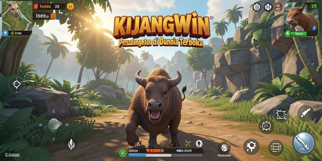 Screenshot KIJANGWIN menampilkan gameplay petualangan yang menarik.