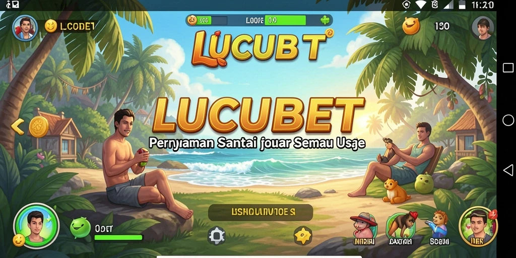Screenshot utama LUCUBET menampilkan gameplay seru dan interaksi pemain.