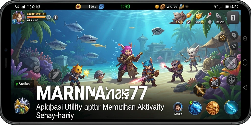 Tampilan antarmuka aplikasi MARINA77 yang intuitif dan modern.