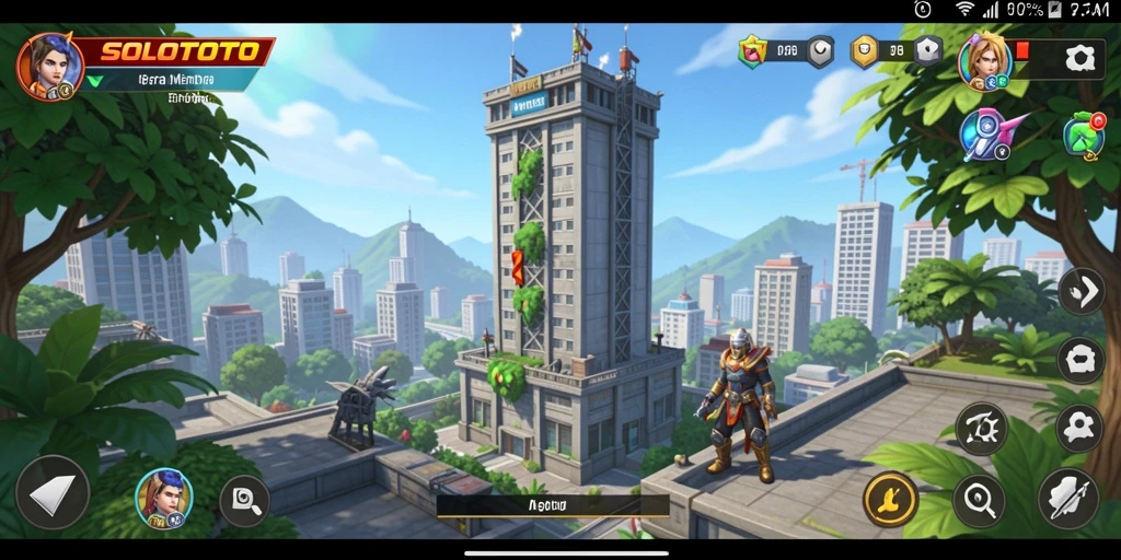 Tampilan gameplay Tower Defense yang seru dan menantang di SOLOTOTO.
