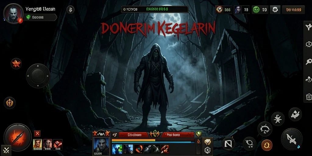 Tampilan gameplay menyeramkan dengan suasana gelap dan menegangkan.
